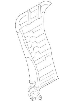 64110al02a Subaru Genuine Seat Back Frame