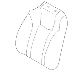 64150an17asu Subaru Genuine Seat Back Cover