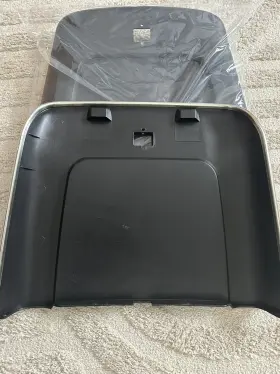 In2237z The Parts Place Inc. 1969-72 Gm Cars Bucket Seat Backs And Aprons Black Molded Plastic Chrome 6pc Kit