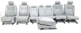 202-53001l Toyota 2010 Sequoia Oem Set 3 Rows Seats Gray Limited Leather