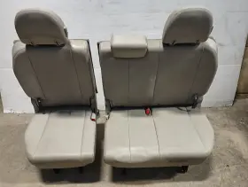 220.to1q11 Toyota 2011-2014 Sienna Gray Leather 3rd Third Row Seat Set 11540119