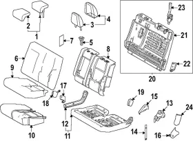 71016-ak010 Toyota Genuine Cushion Frame