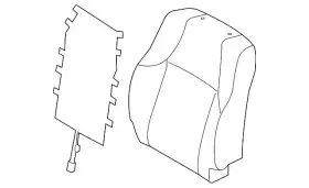 71073-35d60-e2 Toyota Genuine Seat Back Cover