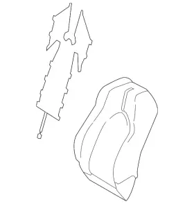 71074-0x180-d1 Toyota Genuine Seat Back Cushion Cover