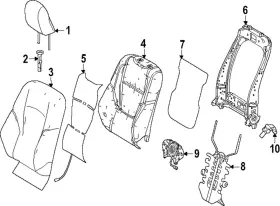 71074-60u90-c2 Toyota Genuine Seat Back Cover