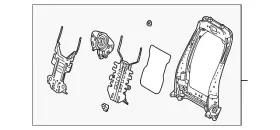 71640-08080 Toyota Genuine Seat Back Frame 71640-08080 Toyota Genuine Seat Back Frame
