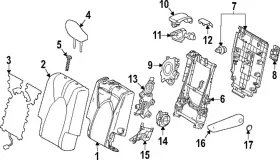 71701-0e070 Toyota Genuine Seat Back Panel