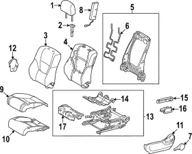 71812-0c232-c0 Toyota Genuine Recline Cover