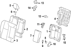 72667-0a070-b0 Toyota Genuine Lock Assembly Bezel