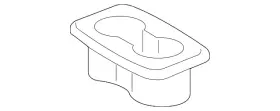 72806-0e010-a0 Toyota Genuine Seat Armrest Cup Holder