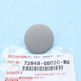 72848-08020-b0 Toyota Oem Sienna 10-2015 Second Row Seats Armrest Cap Gray - 1pc