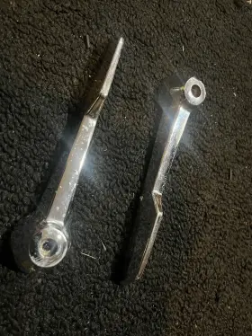 717105 Triumph One 1 Chrome Seat Tilt Adjusting Handle For Spitfire Tr6 Tr7 Tr8