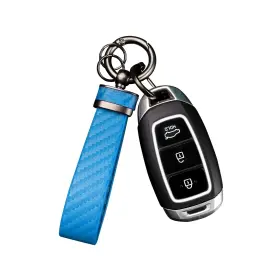 Key7837 Turcee Carbon Fiber Car Keychain Interior Accessories Keychains Leather K