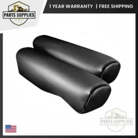 Ar-vl2019-l-blk V-truck 15.3 Inch Black Leather Armrest Cover For 2019-present Volvo Vnl Vnr 300 400 740 760