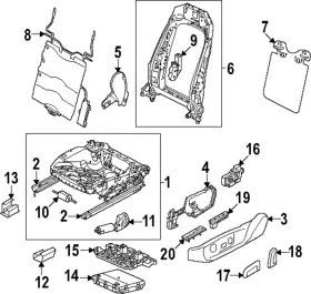 10a-881-880 Volkswagen Genuine Lumbar Support 10a-881-880 Volkswagen Genuine Lumbar Support
