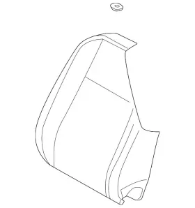 11k-881-806-a-uor Volkswagen Genuine Seat Back Cover