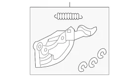 1j3-881-605-a Volkswagen Genuine Release Lever