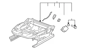 1k3-881-106-ej Volkswagen Genuine Seat Frame