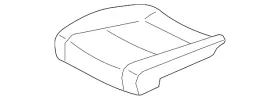 3cn-881-375-a Volkswagen Genuine Seat Cushion Pad