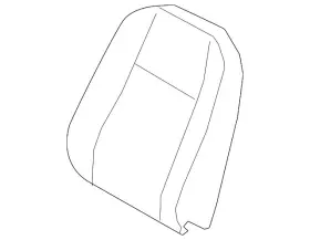 3cn-881-775-e Volkswagen Genuine Seat Back Pad