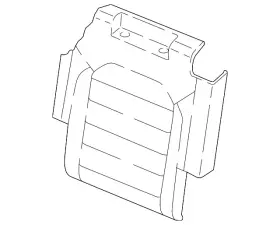 3cn-888-806-l-vjq Volkswagen Genuine Seat Back Cover