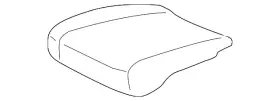 Volkswagen 3g8-881-375-k Genuine Seat Cushion Pad