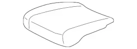 3g8-882-357-b Volkswagen Genuine Seat Cushion Pad