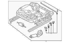 561-881-105-d Volkswagen Genuine Seat Frame