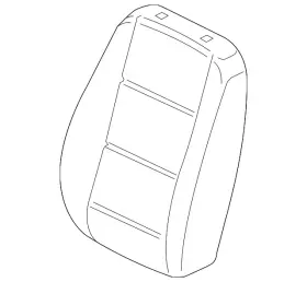 561-881-775-a Volkswagen Genuine Seat Back Pad 561-881-775-a Volkswagen Genuine Seat Back Pad