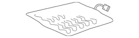 561-963-555-e Volkswagen Genuine Seat Cushion Heater