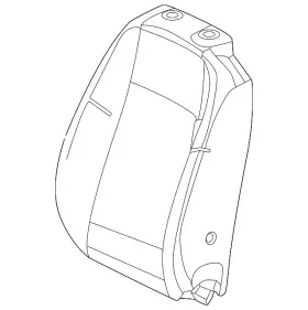 57n-881-776 Volkswagen Genuine Seat Back Pad 57n-881-776 Volkswagen Genuine Seat Back Pad