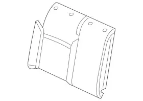 5c6-885-806-as-gyx Volkswagen Genuine Seat Back Cover