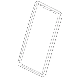 5g0-885-219-a-82v Volkswagen Genuine Frame Trim
