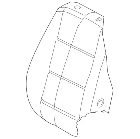 5nn-881-806-h-eqz Volkswagen Genuine Seat Back Cover 5nn-881-806-h-eqz Volkswagen Genuine Seat Back Cover
