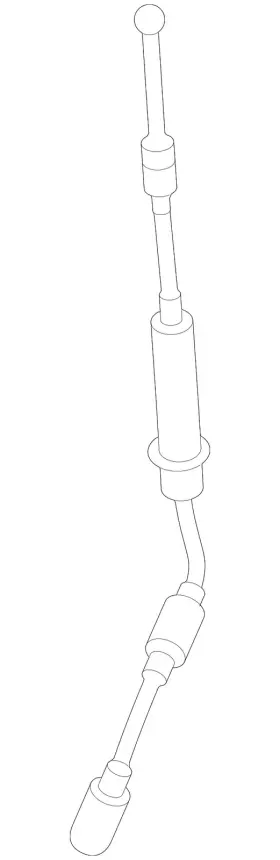 5nn-885-595-e Volkswagen Genuine Folding Seat Release Cable