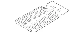 5nn-963-556-b Volkswagen Genuine Seat Cushion Heater 5nn-963-556-b Volkswagen Genuine Seat Cushion Heater
