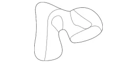 8l0-886-197-a-9b9 Volkswagen Genuine Seat Back Frame Cap