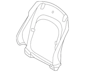 39833392 Volvo Genuine Seat Back Panel
