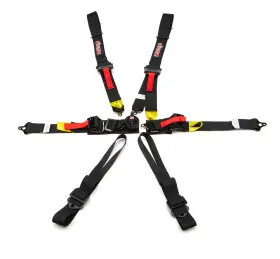 Harn04f003 Zamp Harness 6pt Black Cam L 2in Shoulder Fia