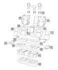 Genuine Mopar Rear Seat Back Cover 6ST21LAAAE New. Price: $393.30.