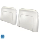 1966 For Gm Bucket Seat Backs - White Molded Chrome Trim Edging Pair New. Price: $109.99.
