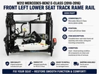 2010-2016 Mercedes-benz W212 E350 Front Left Seat Track Frame Lower Oem New. Price: $280.00.
