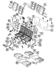 Genuine Mopar Rear Seat Back Cover 1TM26DX9AA New. Price: $86.93.