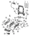 Genuine Mopar Front Seat Back Frame 68050641AA New. Price: $707.02.