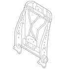 Genuine Toyota Seat Back Frame 71630-35260 New. Price: $511.61.