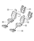 Genuine Mopar Rear Seat Back Cover Left 1YU27DX9AB New. Price: $72.80.