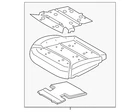 Genuine Ford Pad Seat Cushion RB5Z-78632A23-A New. Price: $190.25.