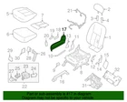 New Genuine Nissan Finisher Seat 873303TA0A / 87330-3TA0A Oem. Price: $43.55.
