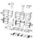 Genuine Mopar Rear Seat Back Cover 6PU17NR3AD New. Price: $195.67.