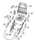 Genuine Mopar Recliner Handle 1FK06HL1AD New. Price: $18.98.